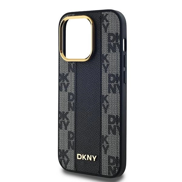 Etui DKNY Leather Checkered Mono Pattern na iPhone 13 Pro Max - czarne – zdjęcie 6
