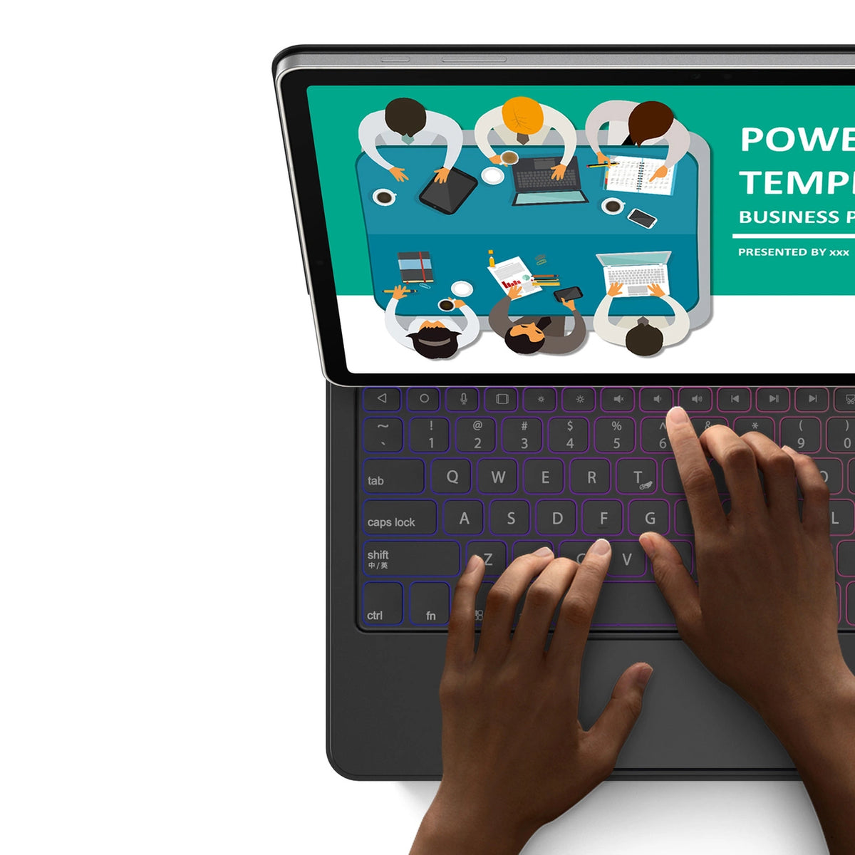 Etui Dux Ducis Keyboard (MK na Samsung Galaxy Tab S9+ / S8+ / S7+ - czarna – zdjęcie 13