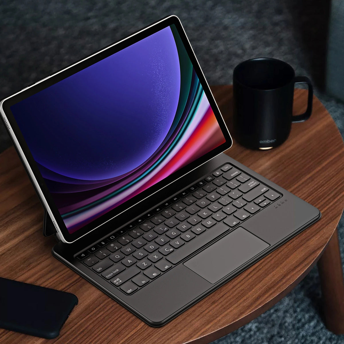 Etui Dux Ducis Keyboard (MK na Samsung Galaxy Tab S9+ / S8+ / S7+ - czarna – zdjęcie 4