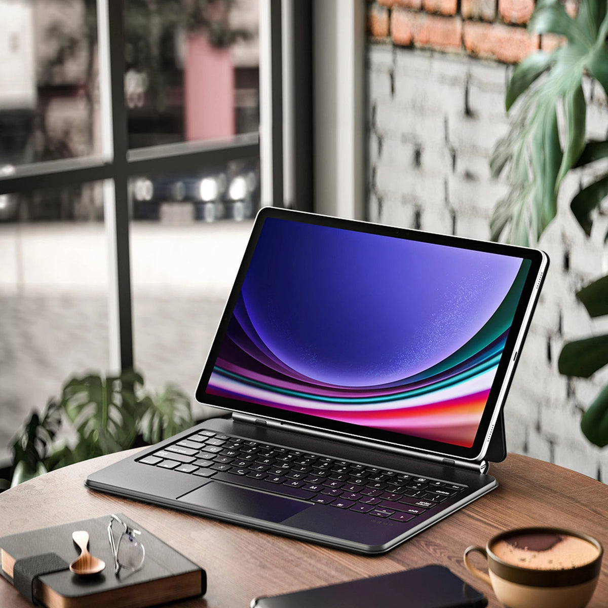 Etui Dux Ducis Keyboard (MK na Samsung Galaxy Tab S9+ / S8+ / S7+ - czarna – zdjęcie 5