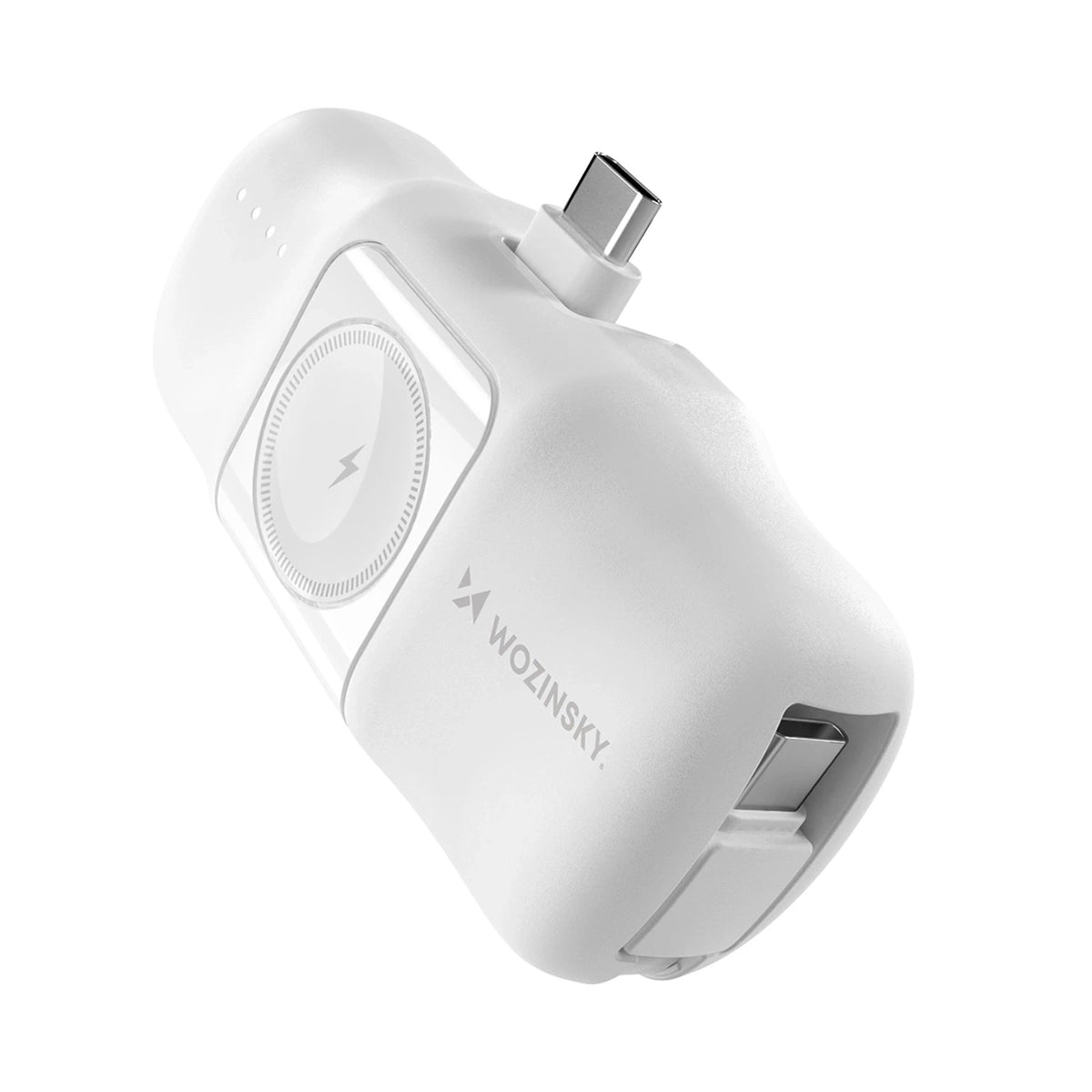 Mini powerbank Wozinsky WF16-YCS 5000mAh 15W USB-C do Apple Watch - biały