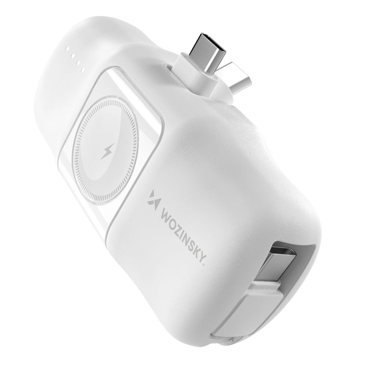 Mini powerbank Wozinsky WF16-YCS 5000mAh 15W USB-C do Apple Watch - biały – zdjęcie 2