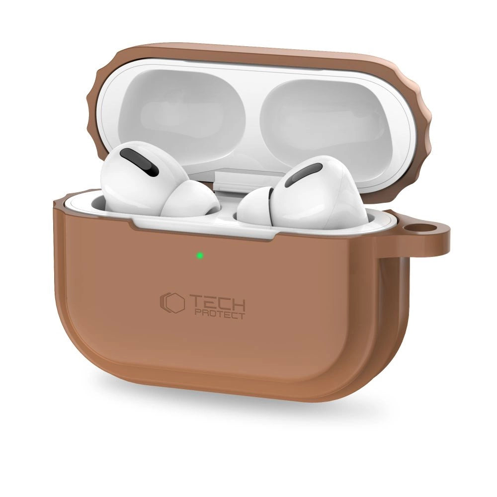 Etui Tech-Protect Silicone Rope na Apple AirPods Pro 1 / 2 - brązowy – zdjęcie 5