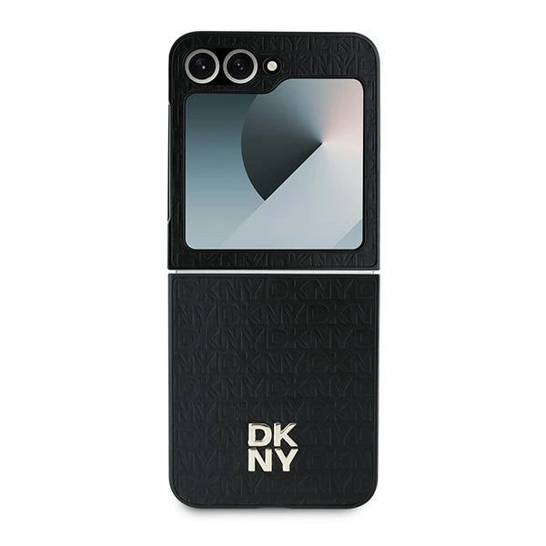 Etui DKNY Repeat Pattern Stack Logo na Samsung Galaxy Z Flip6 - czarne – zdjęcie 2