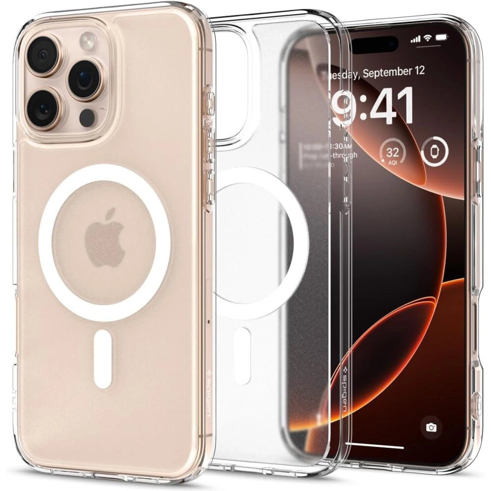 Etui Spigen Ultra Hybrid Mag z MagSafe na iPhone 16 Pro - przezroczyste