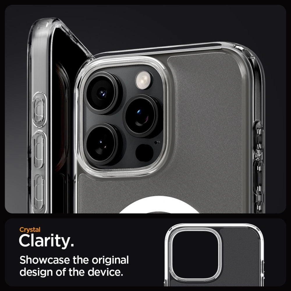 Etui Spigen Ultra Hybrid Mag z MagSafe na iPhone 16 Pro - przezroczyste – zdjęcie 6