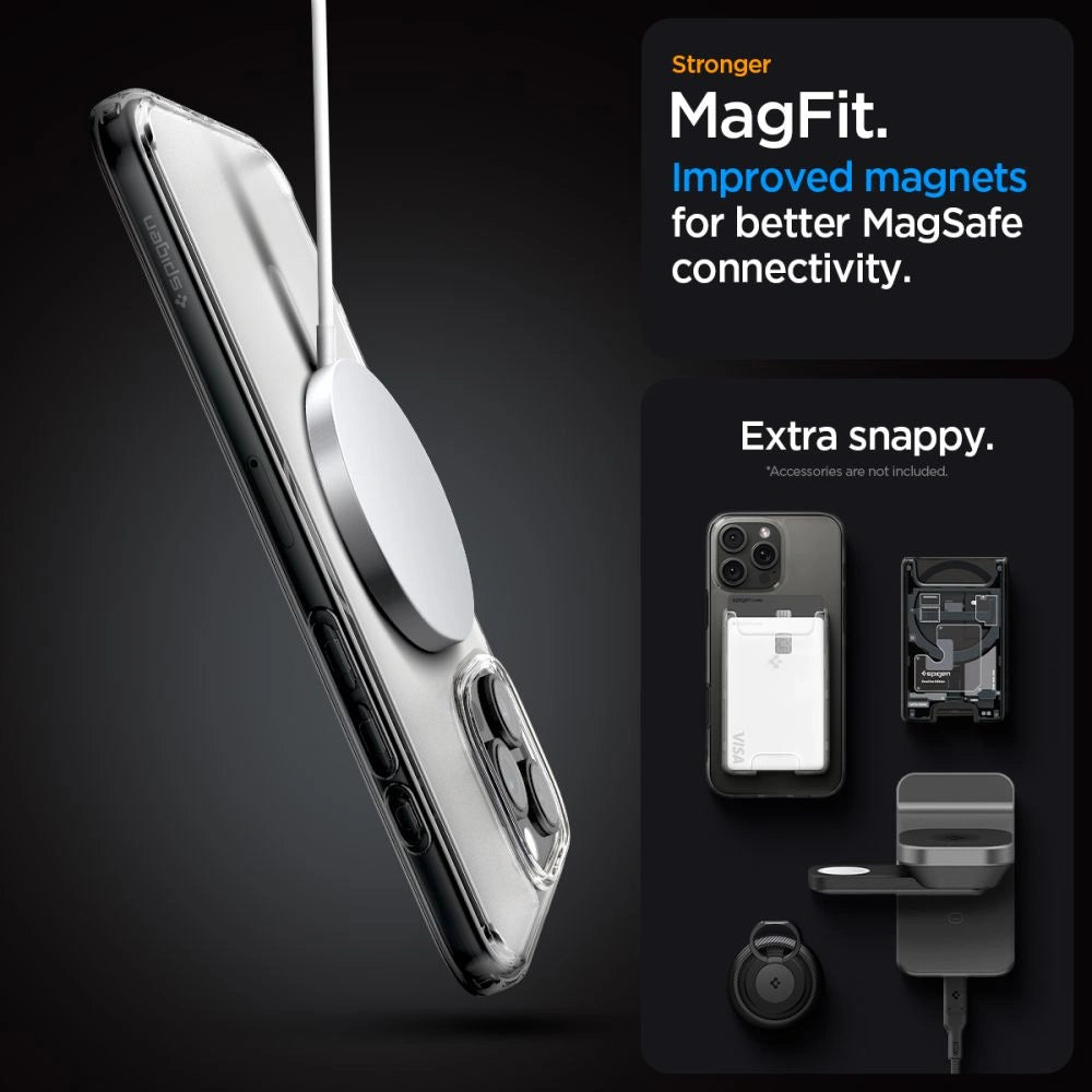 Etui Spigen Ultra Hybrid Mag z MagSafe na iPhone 16 Pro - przezroczyste – zdjęcie 7
