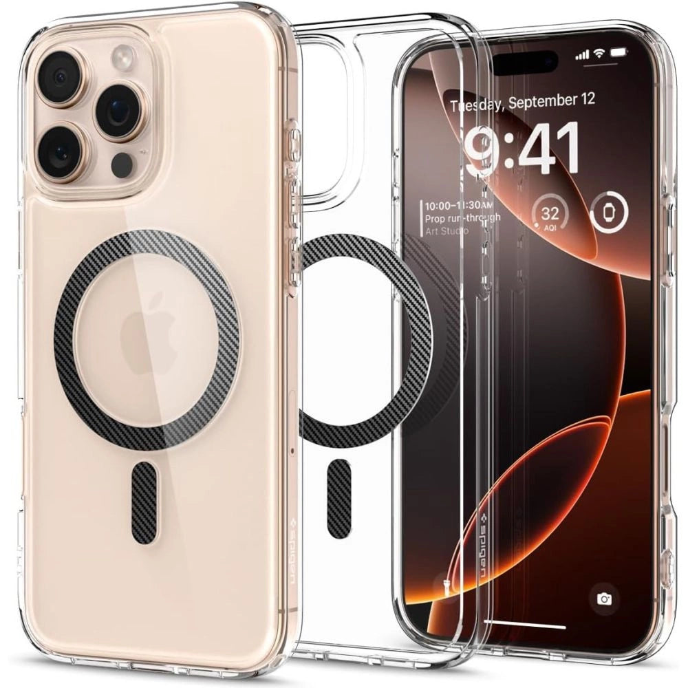 Etui Spigen Ultra Hybrid Mag z MagSafe na iPhone 16 Pro Max - ciemnoszare