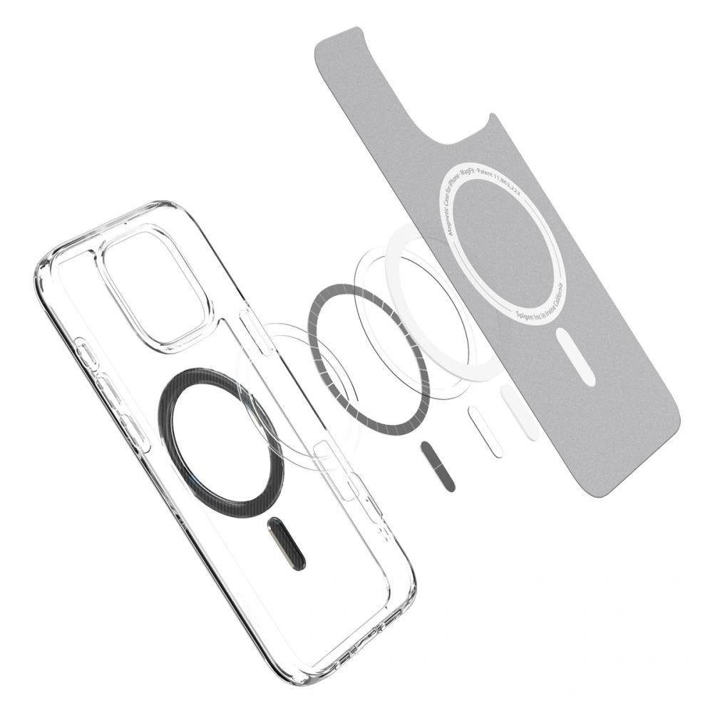 Etui Spigen Ultra Hybrid Mag z MagSafe na iPhone 16 Pro Max - ciemnoszare – zdjęcie 5