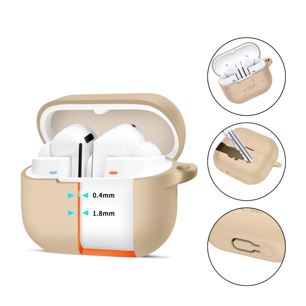 Etui Tech-Protect Silicone Hook na Samsung Galaxy Buds 3 / 3 Pro - brązowe – zdjęcie 2