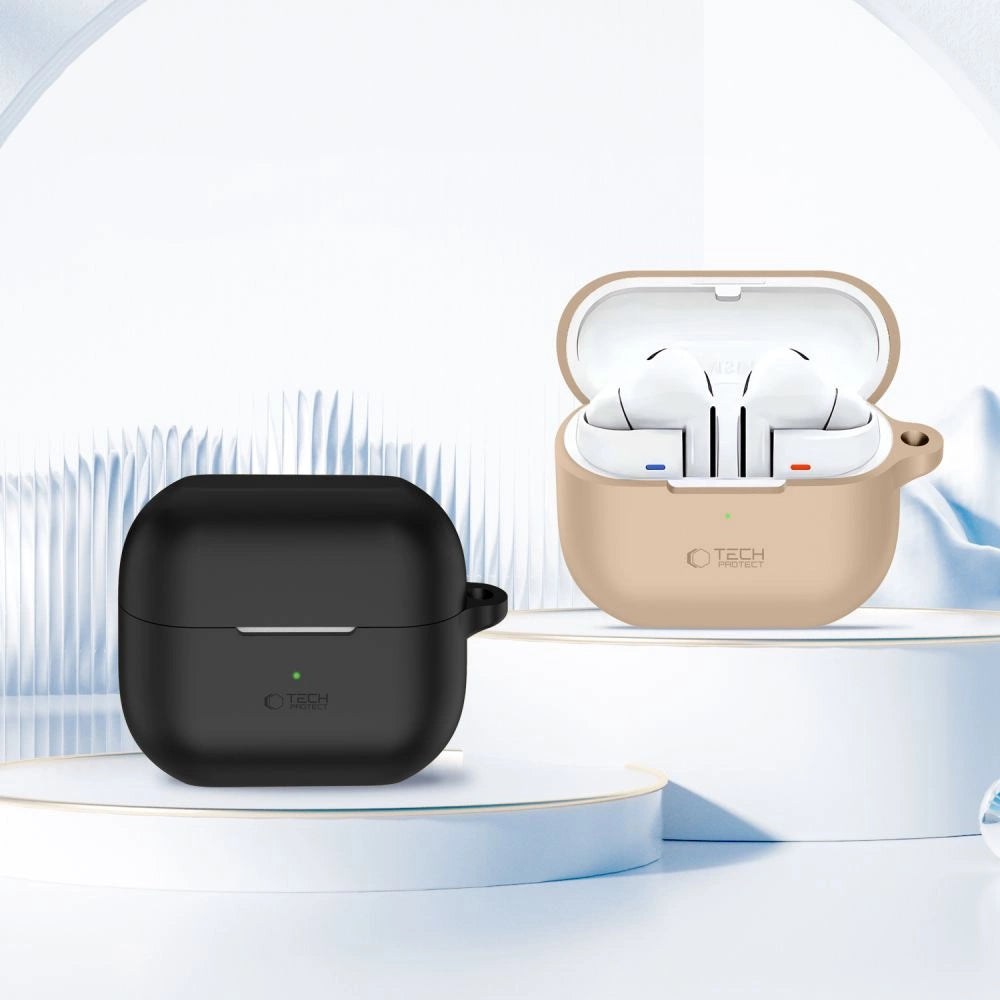 Etui Tech-Protect Silicone Hook na Samsung Galaxy Buds 3 / 3 Pro - brązowe – zdjęcie 3