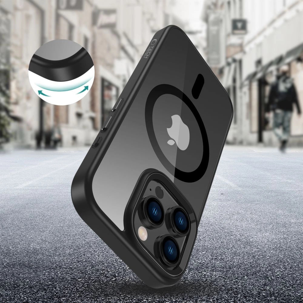 Etui Tech-Protect MagMat MagSafe na iPhone 16 Pro - przezroczyste – zdjęcie 3