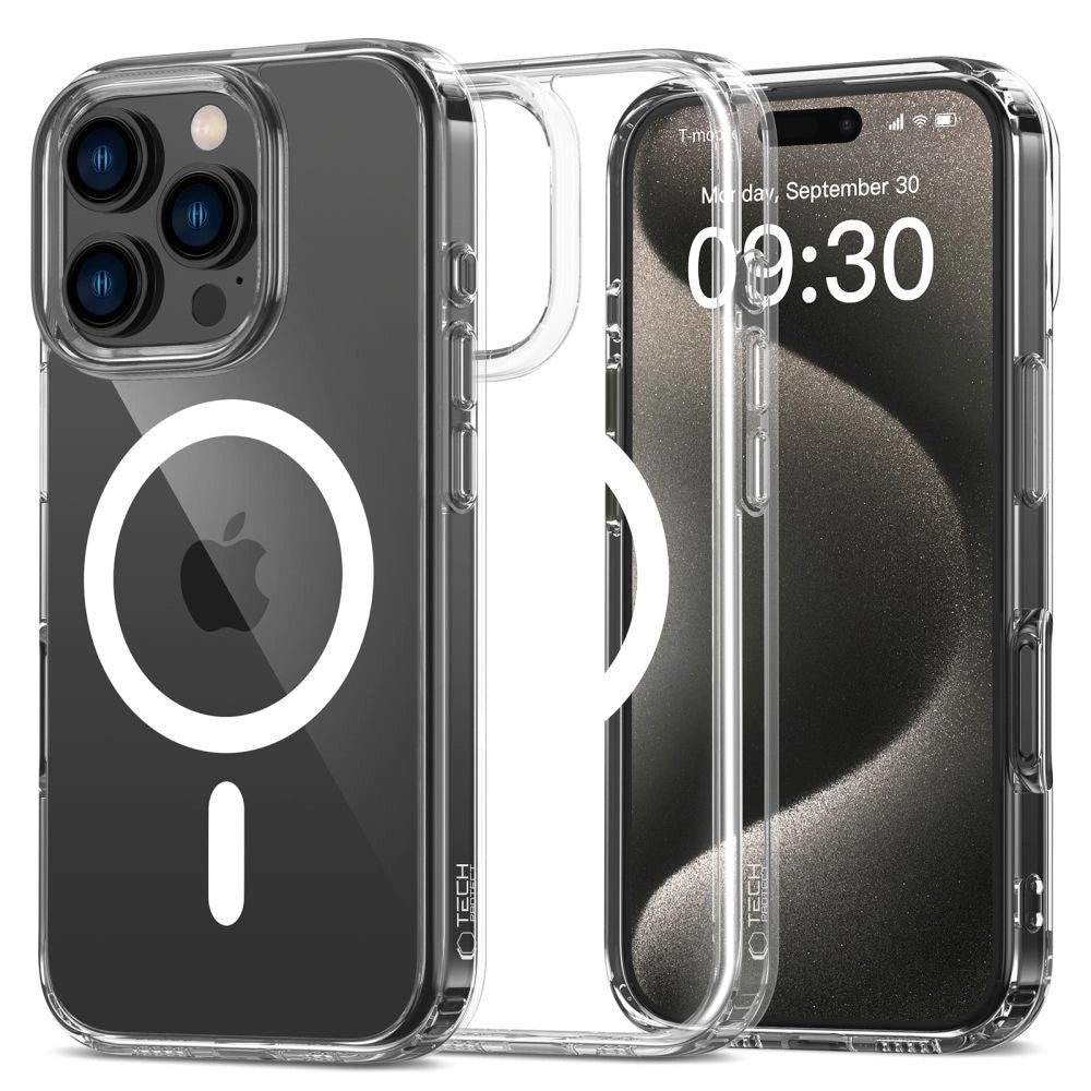 Etui Tech-Protect FlexAir Hybrid MagSafe na iPhone 16 Pro - przezroczyste