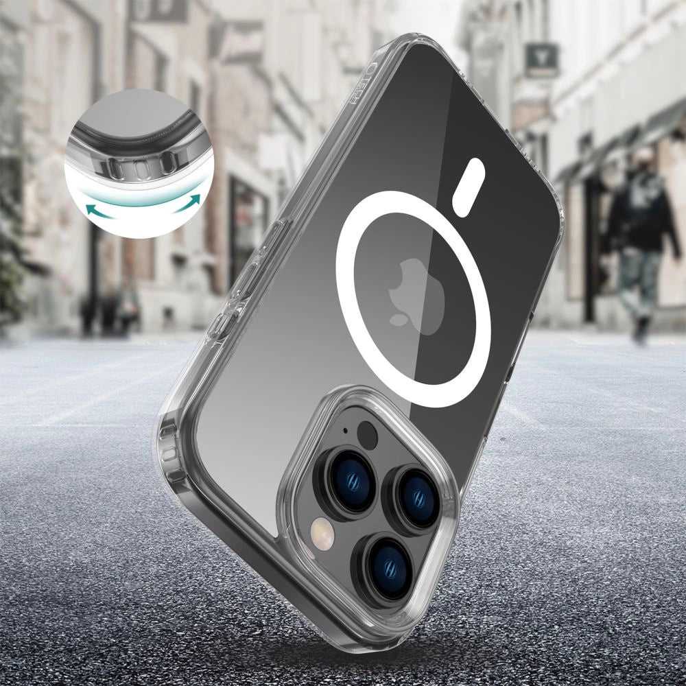 Etui Tech-Protect FlexAir Hybrid MagSafe na iPhone 16 Pro - przezroczyste – zdjęcie 2