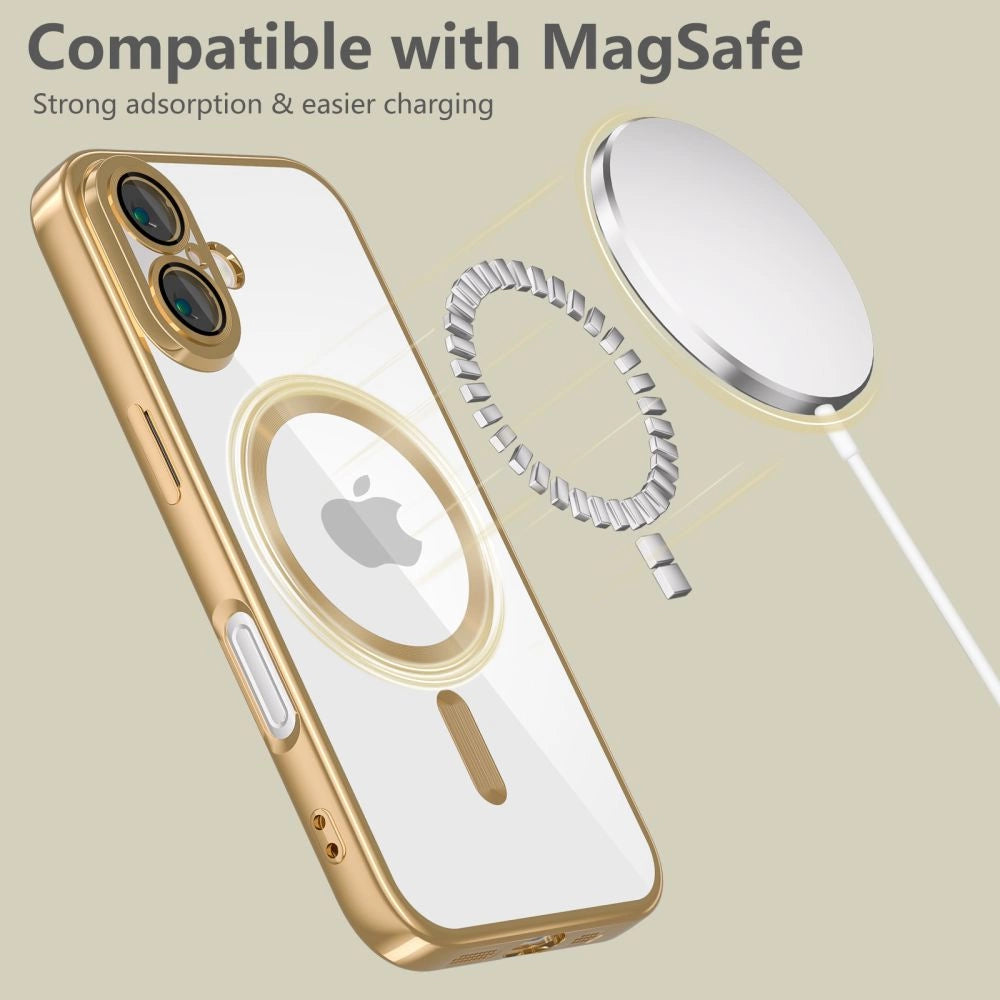 Etui Tech-Protect MagFlex MagSafe na iPhone 16 - złote