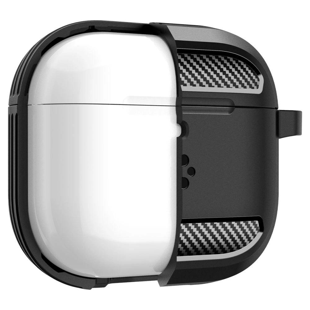 Etui Spigen Rugged Armor na AirPods 4 - czarne – zdjęcie 7