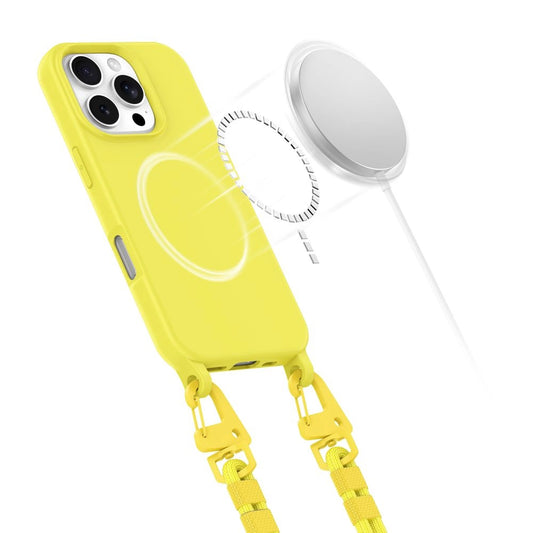 Etui Tech-Protect MagNecklace MagSafe ze na iPhone 16 Pro Max - zółte