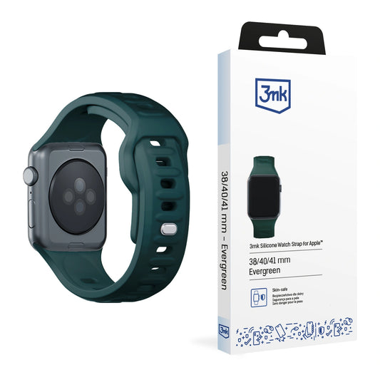 Pasek silikonowy 3mk Silicone do Apple Watch 38 / 40 / 41 mm - zielony