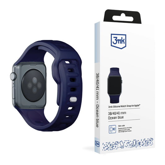Pasek silikonowy 3mk Silicone do Apple Watch 38 / 40 / 41 mm - niebieski