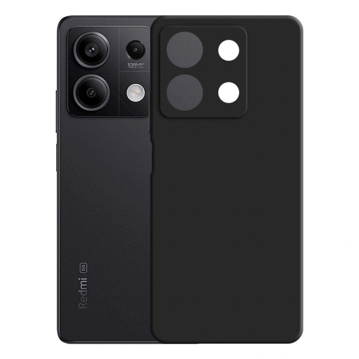 Etui 3mk Silicone Case na Xiaomi Redmi Note 13 5G - czarne – zdjęcie 4