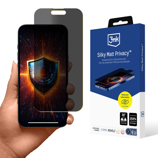 Folia prywatyzująca 3mk Silky Matt Privacy na Apple iPhone 15