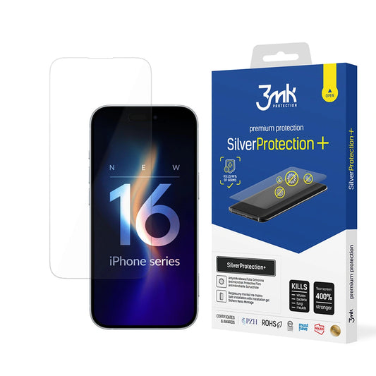 Folia antybakteryjna 3mk SilverProtection+ na Apple iPhone 16 Pro Max