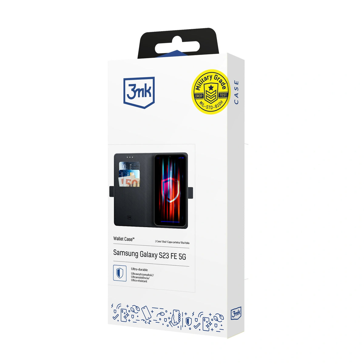 Etui 3mk Wallet Case na Samsung Galaxy S23 FE - czarne – zdjęcie 5