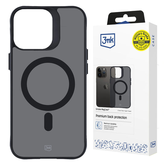 Etui 3mk Smoke MagCase z MagSafe na iPhone 15 Pro - półprzezroczyste