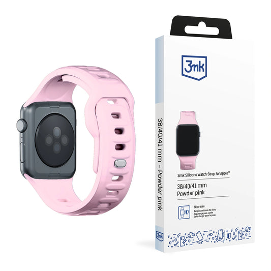 Pasek silikonowy 3mk Silicone do Apple Watch 38 / 40 / 41 mm - różowy