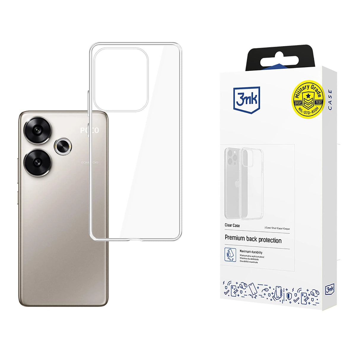 Etui 3mk Clear Case na Xiaomi Poco F6 - przezroczyste