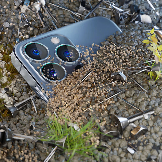 Osłona na aparat 3mk Lens Protection Pro - z niebieską do iPhone 15 Pro