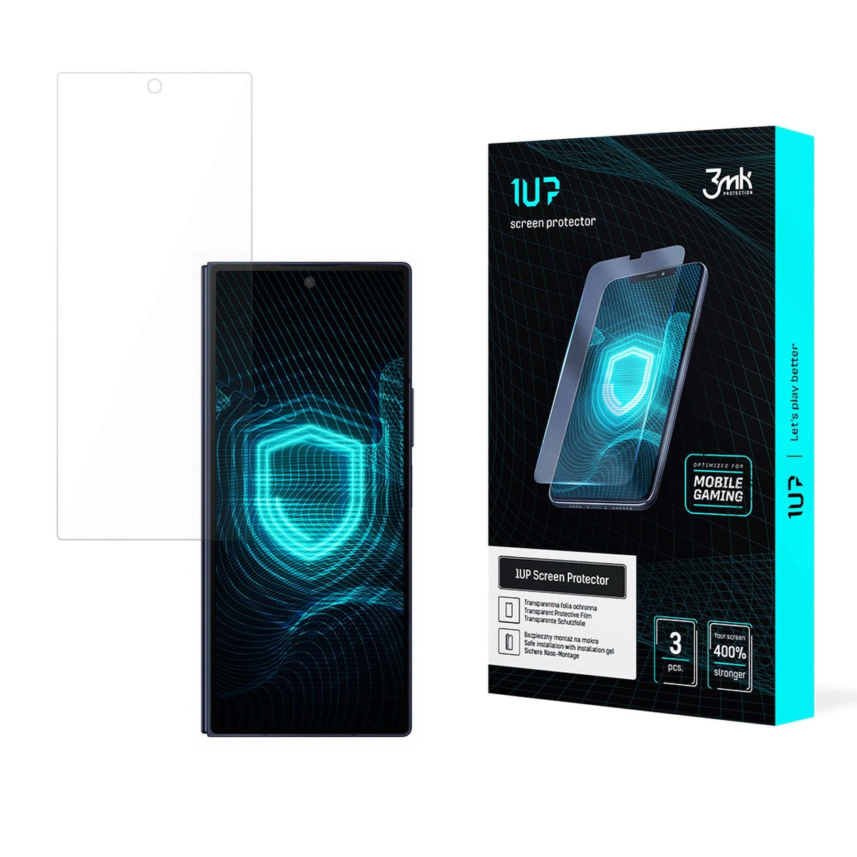 Folia dla graczy 3mk 1UP na Samsung Galaxy Z Fold 6 (przód)