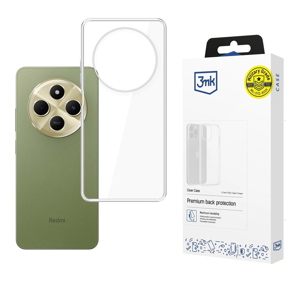 Etui 3mk Clear Case na Xiaomi Redmi 14C - przezroczyste