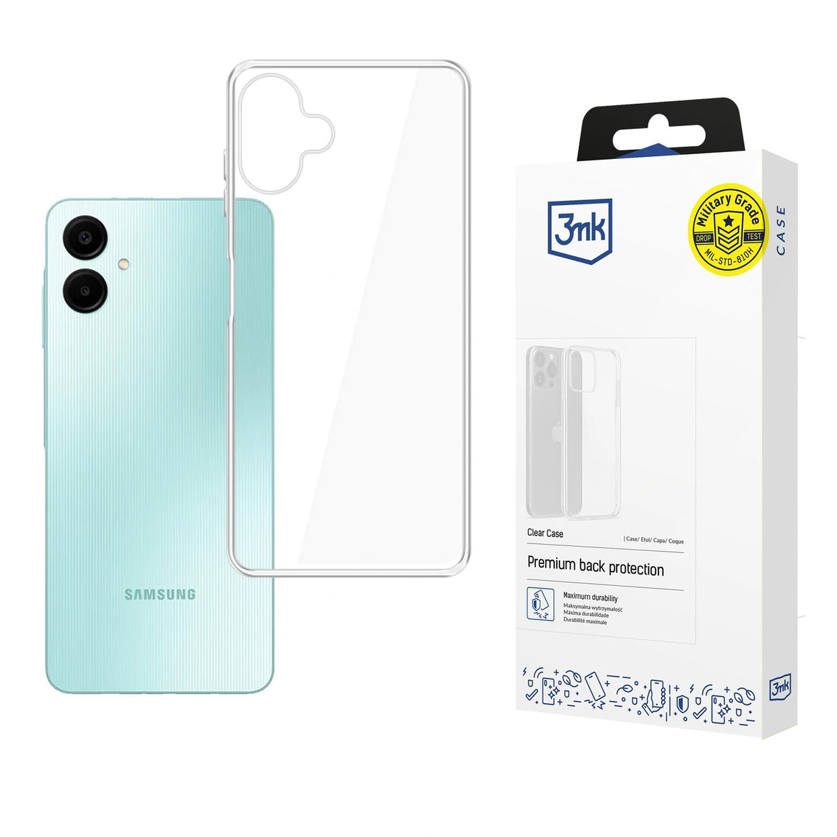 Etui 3mk Clear Case na Samsung Galaxy A06 - przezroczyste