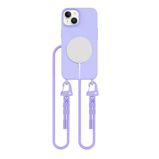 Etui Tech-Protect MagNecklace MagSafe na iPhone 15 - lawendowe