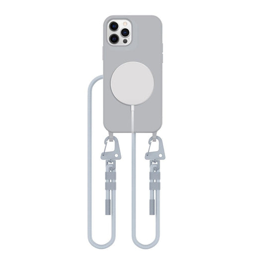 Etui Tech-Protect MagNecklace MagSafe na iPhone 12 / 12 Pro - szare