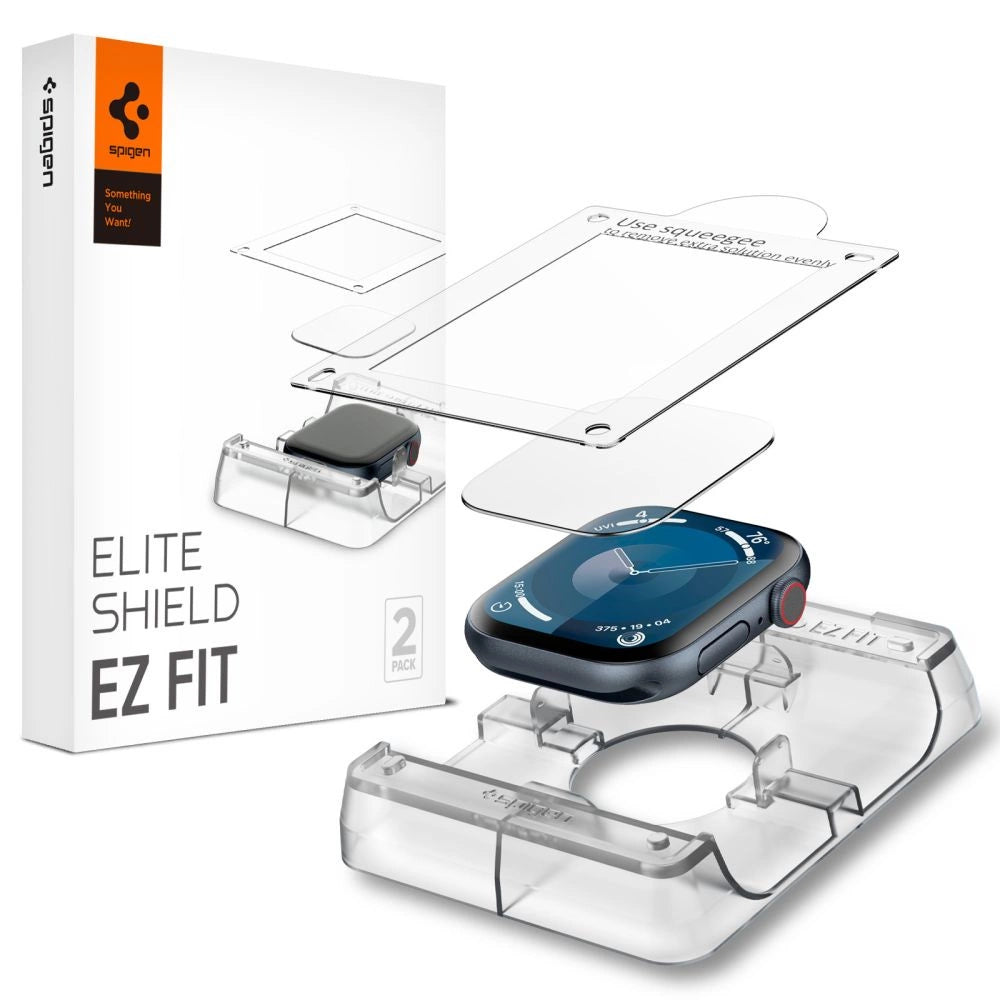 Szkło hybrydowe Spigen Elite na Apple Watch 10 (46 mm) - przezroczyste