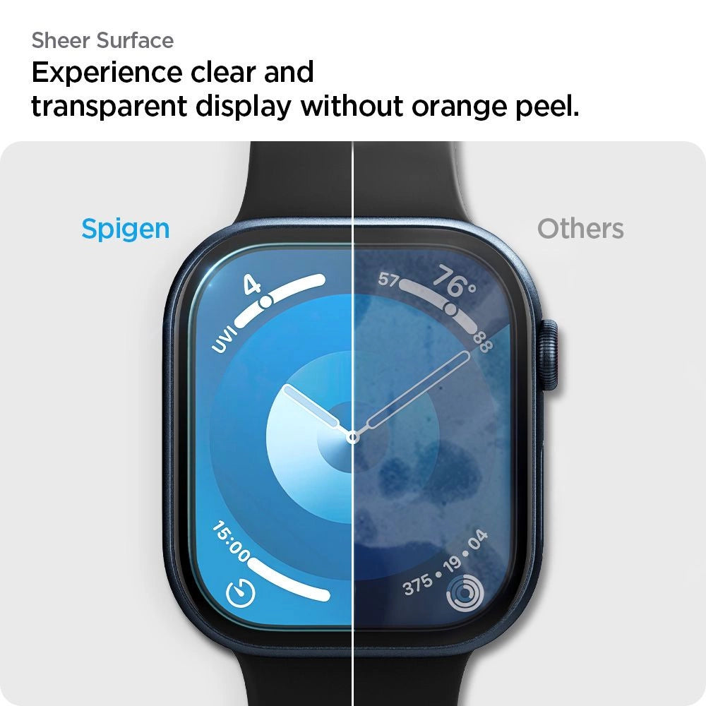 Szkło hybrydowe Spigen Elite na Apple Watch 10 (46 mm) - przezroczyste – zdjęcie 10