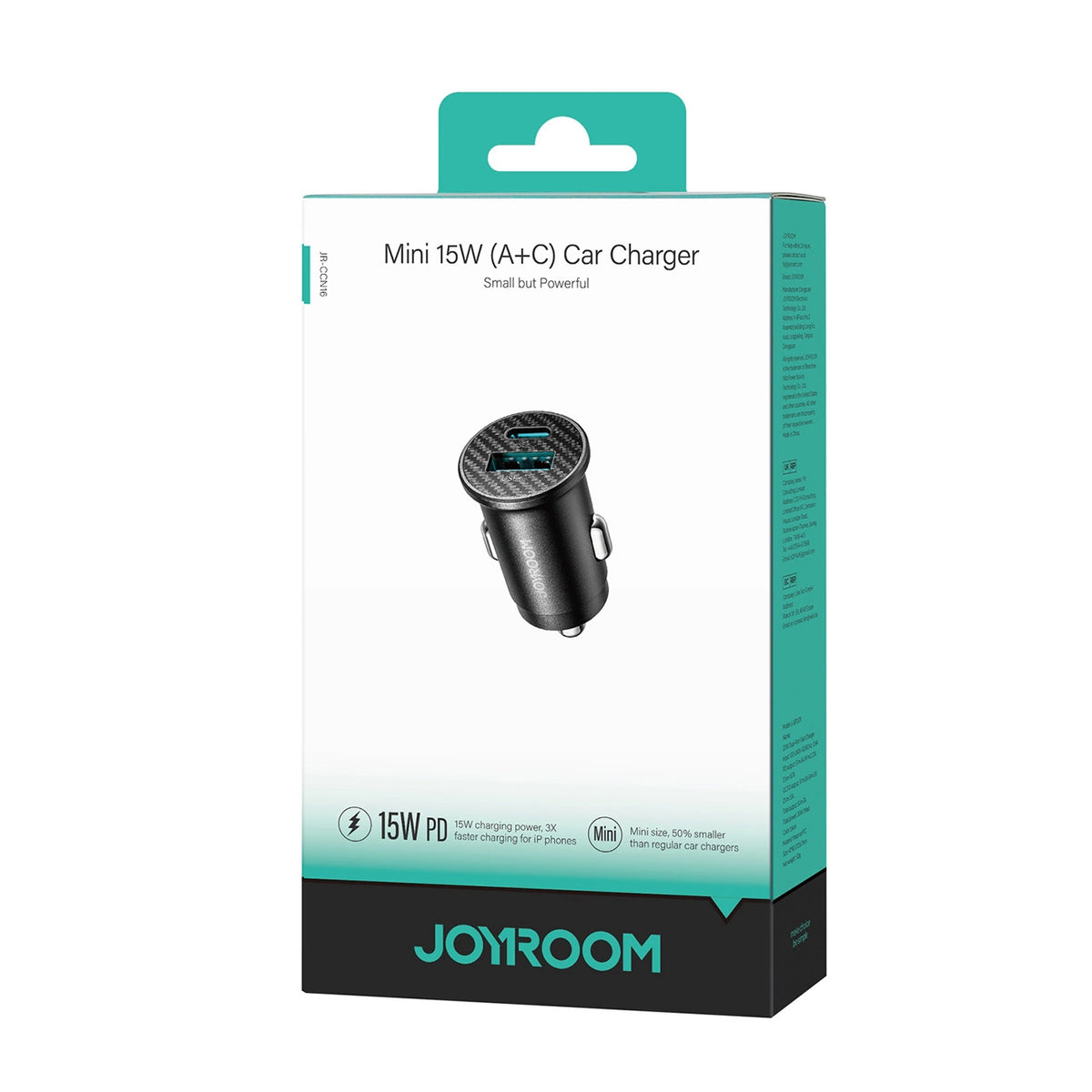 Ładowarka samochodowa Joyroom JR-CCN16 Mini 15W - czarna – zdjęcie 6