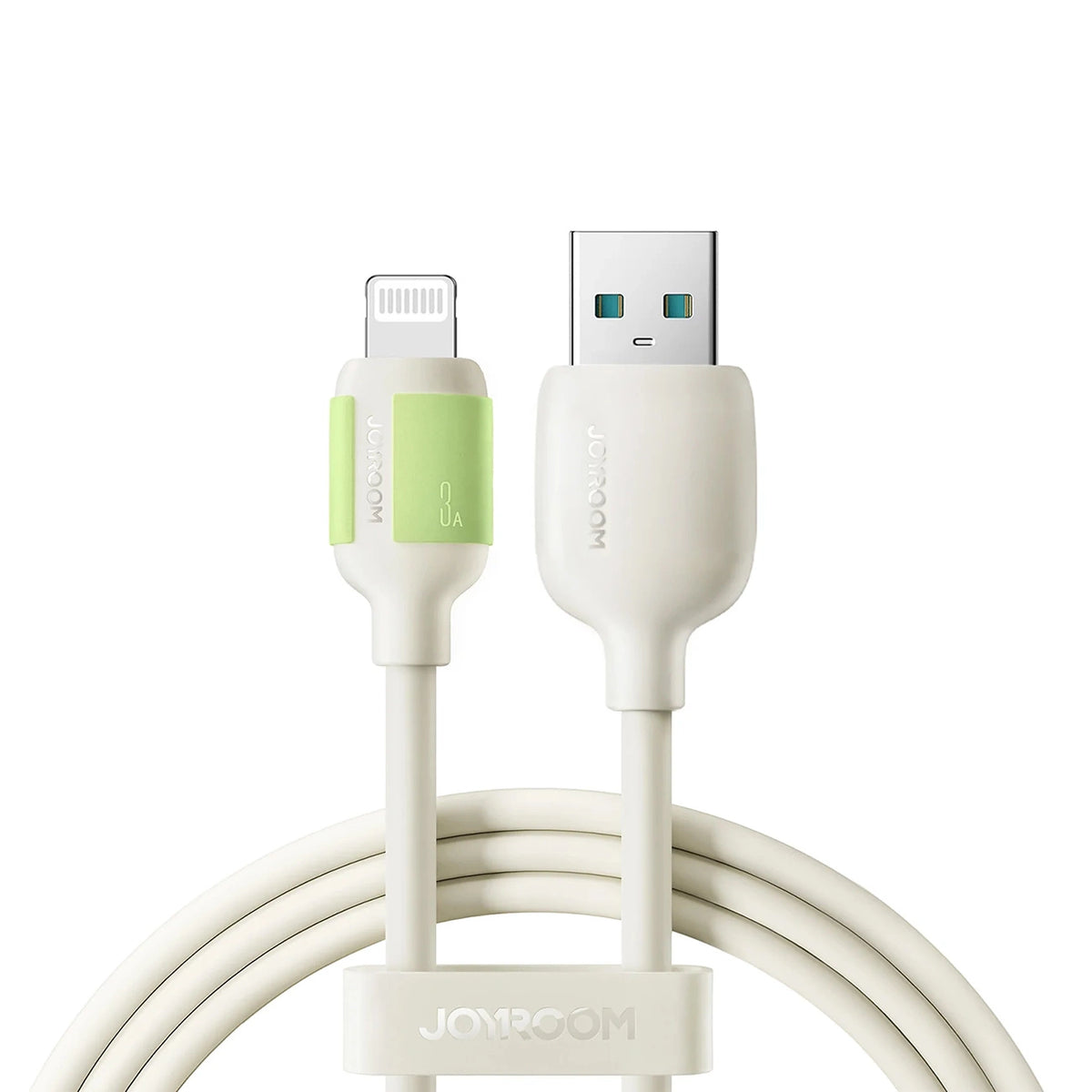 Kabel Joyroom S-A53 3A USB-A - Lightning z fluorescencyjną - beżowy