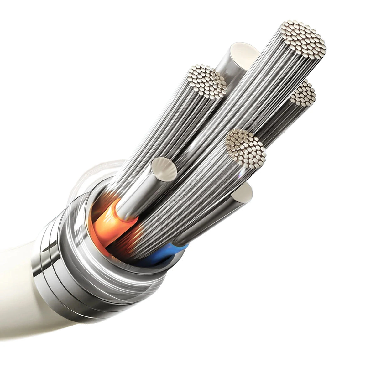 Kabel Joyroom S-A53 30W USB-C - Lightning z fluorescencyjną - beżowy – zdjęcie 4