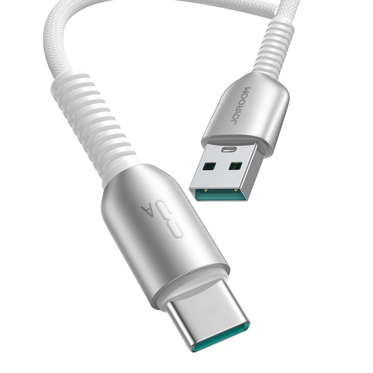 Kabel Joyroom S-A51 Cutting-Edge Series 3A USB-A - USB-C 1,2m - jasnoszary – zdjęcie 2