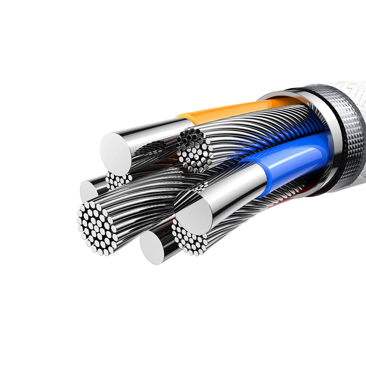 Kabel Joyroom S-A51 Cutting-Edge Series 3A USB-A - USB-C 1,2m - jasnoszary – zdjęcie 4