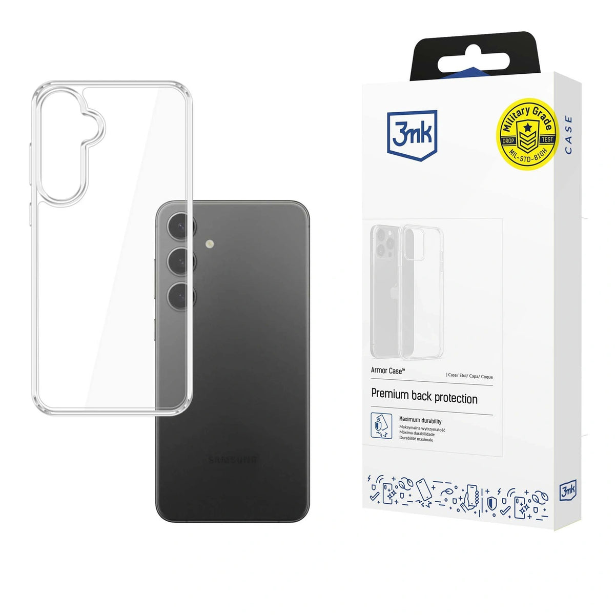 Etui 3mk Armor Case na Samsung Galaxy S25+ - przezroczyste