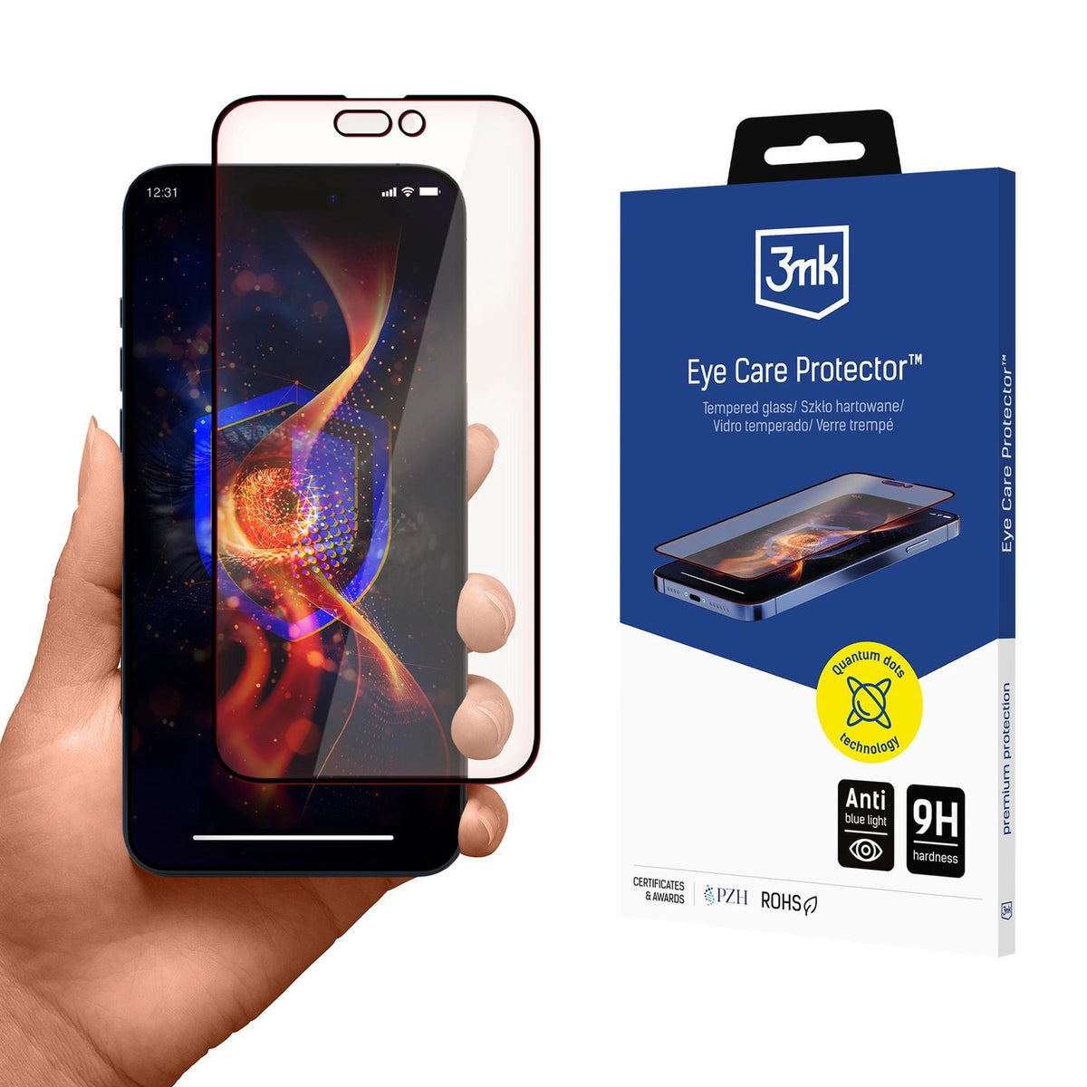 Szkło hartowane 3mk Eye Care Protector na Apple iPhone 15 Pro Max