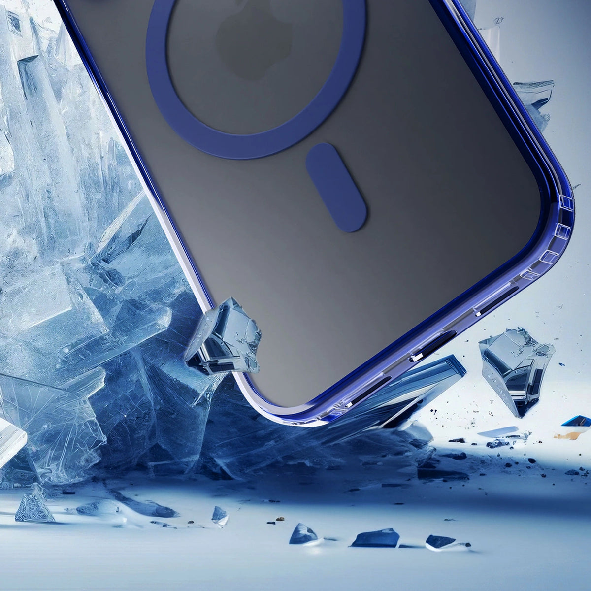 Etui 3mk Frosty MagCase Blue na Apple iPhone 15 Pro - niebieskie – zdjęcie 2