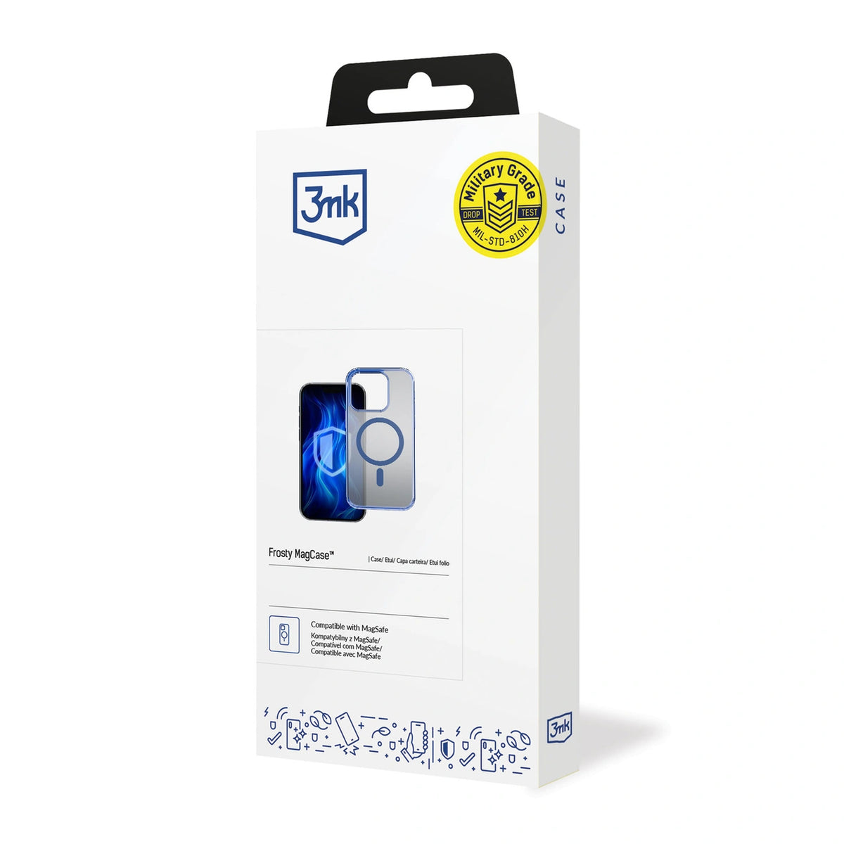 Etui 3mk Frosty MagCase Blue na Apple iPhone 15 Pro - niebieskie – zdjęcie 13