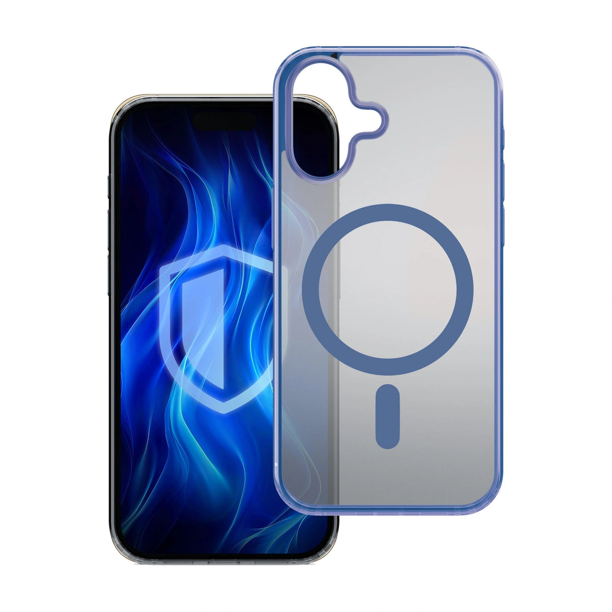 Etui 3mk Frosty MagCase Blue na Apple iPhone 16 - niebieskie – zdjęcie 3