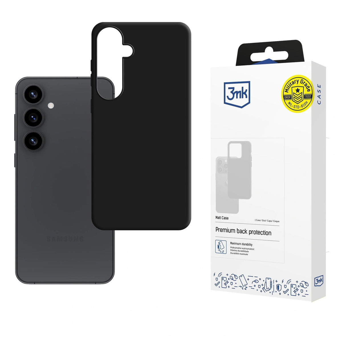 Etui 3mk Matt Case na Samsung Galaxy S25+ - czarne