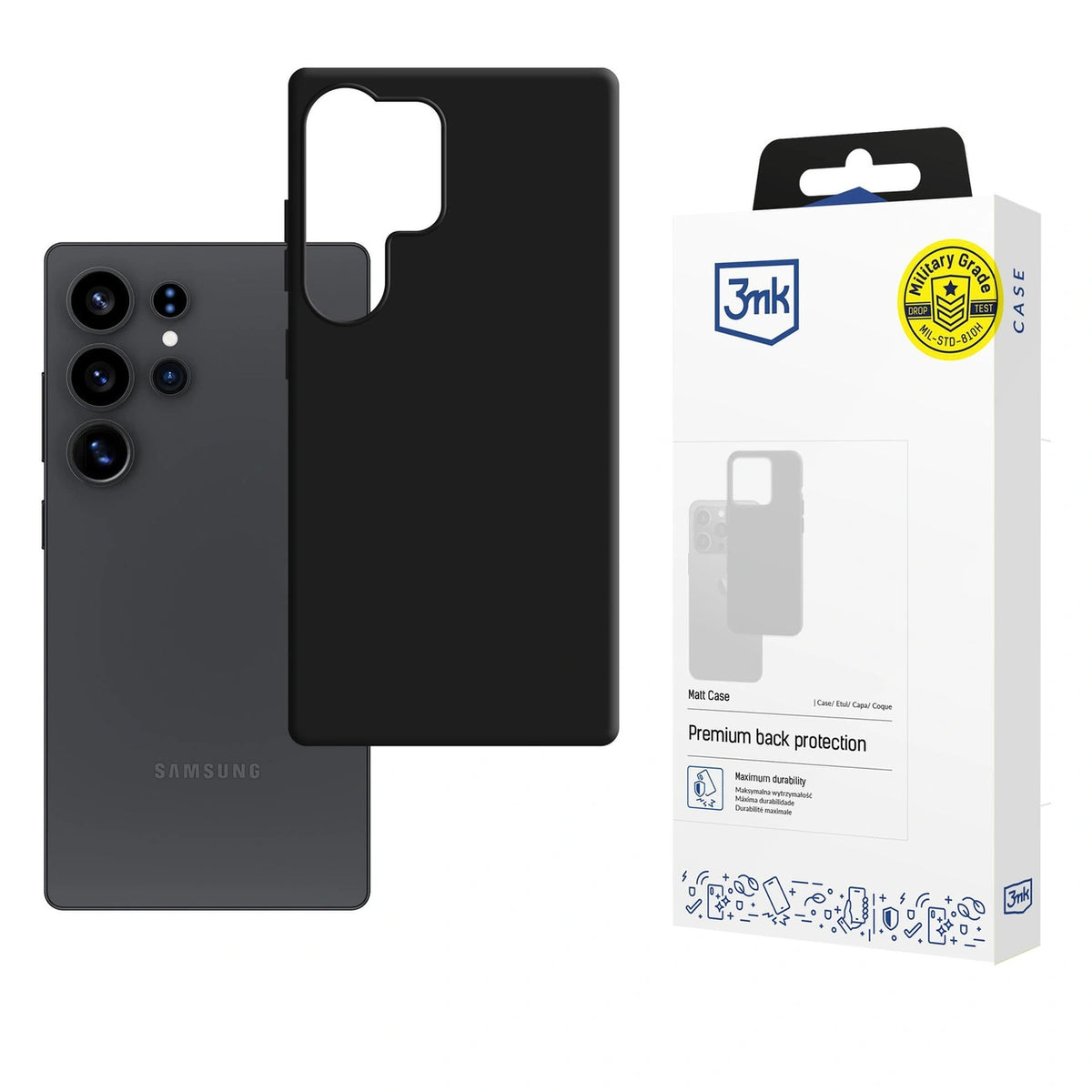 Etui 3mk Matt Case na Samsung Galaxy S25 Ultra - czarne